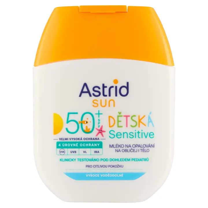 Aktuální Astrid Sun Sensitive dětské mléko na opalování SPF 50+ 60 ml