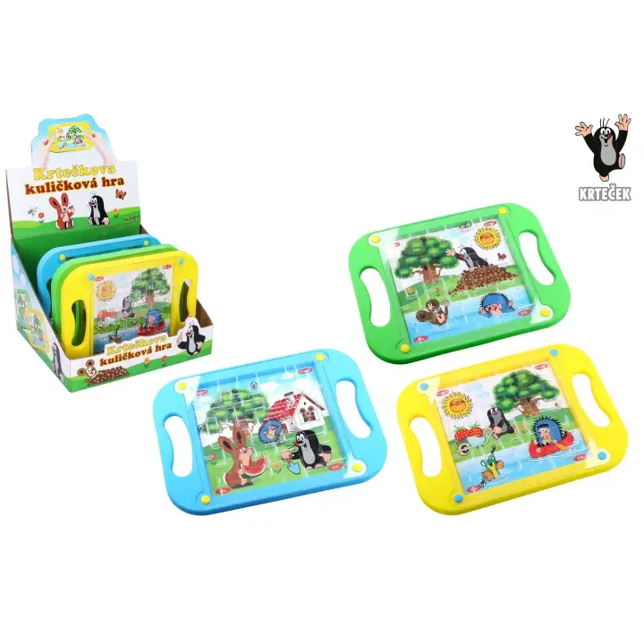 Kuličková hra krtek velká 20x1x15 cm, 1ks Cenový Hit