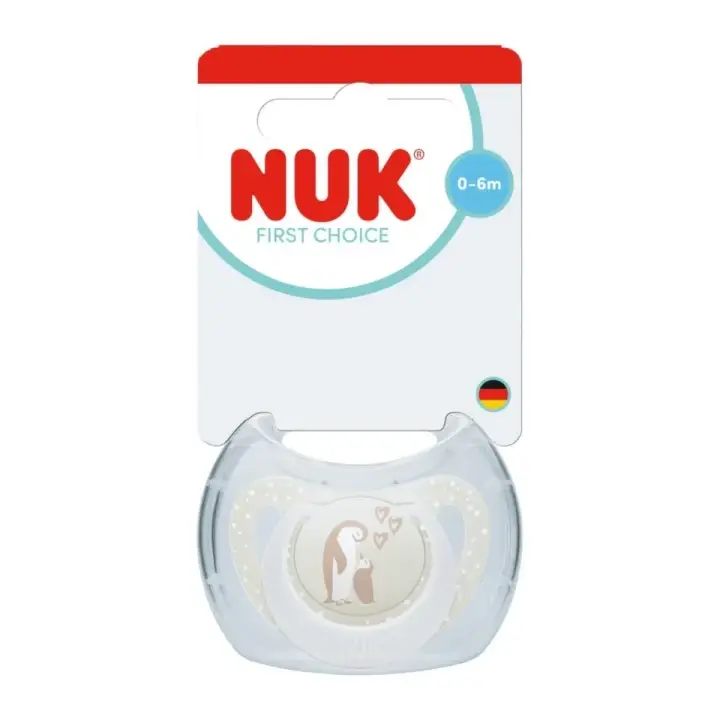 NUK Dudlík First Choice 0-6m - mix barev 1 ks Výhodná Nabídka