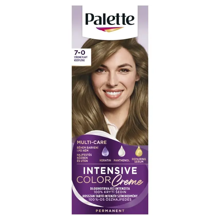 Odeslání Ihned Palette Intensive Color Creme barva na vlasy Středně plavý 7-0