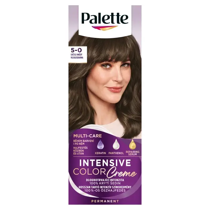 Palette Intensive Color Creme barva na vlasy Světle hnědý 5-0 Akce
