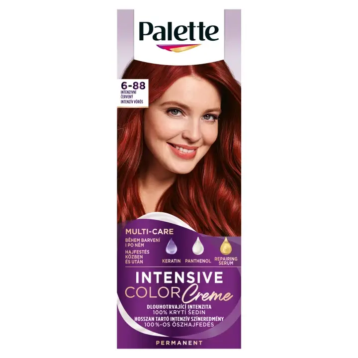 Hit Sezóny Palette Intensive Color Creme barva na vlasy Intenzivní červený 6-88