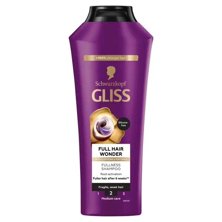 Akční Nabídka Schwarzkopf Gliss Full Hair Wonder šampon s kofeinem 400 ml