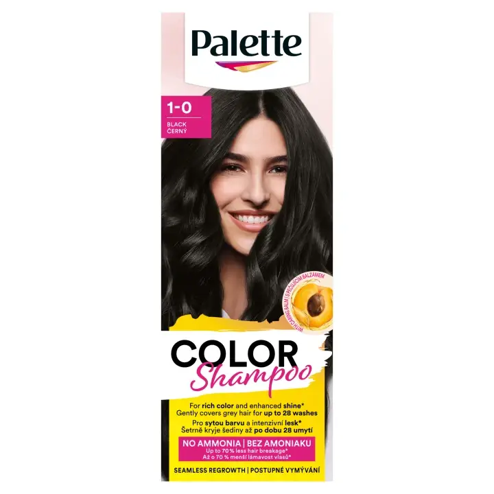 Palette Color Shampoo barva na vlasy černý 1-0 Časově Omezené