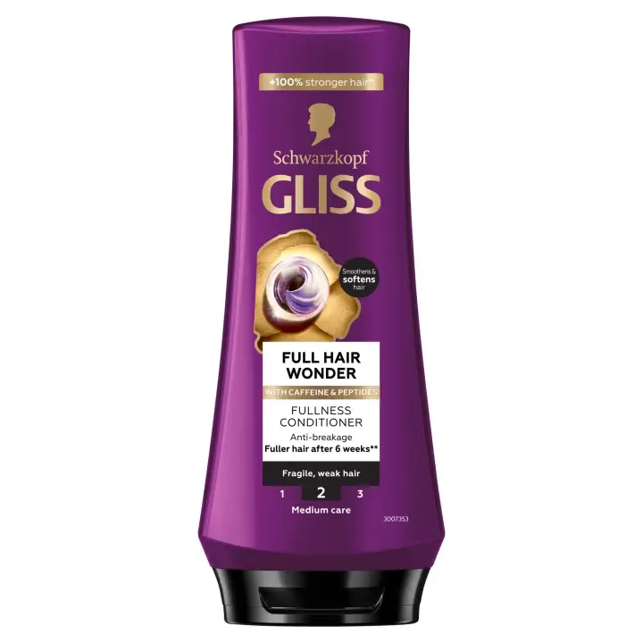 Schwarzkopf Gliss Full Hair Wonder kondicionér s kofeinem 200 ml Akční Cena