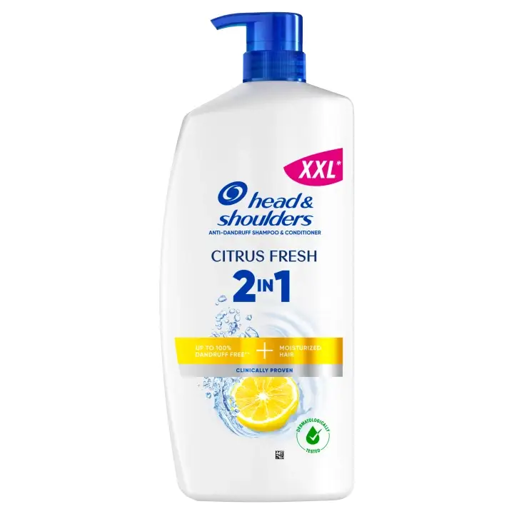 Head & Shoulders Citrus Fresh 2v1 Šampon a kondicionér proti lupům 800 ml Časově Omezené