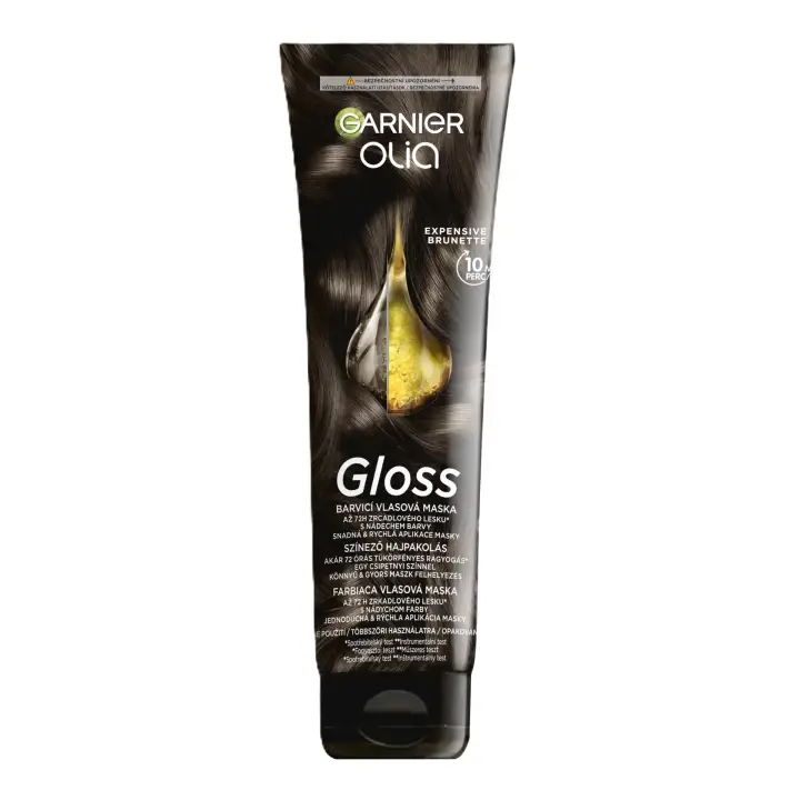 Cenová Bomba Garnier Olia Gloss Barvící vlasová maska Expensive Brunette