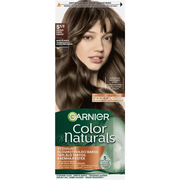 Aktuální Garnier Color Naturals permanentní barva na vlasy 5 1/2 Kávová