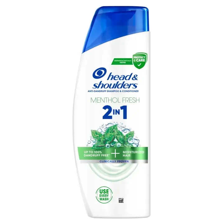 Finální Výprodej Head & Shoulders Menthol Fresh 2 v 1 Šampon proti lupům 250 ml
