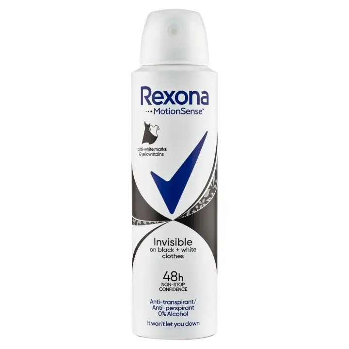 Rexona Invisible Black and White Antiperspirant sprej 150ml Super Cena