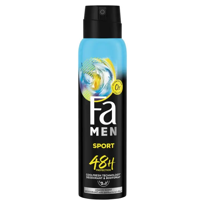 Fa Men Sport Deodorant & Bodyspray 2v1 150 ml Nejprodávanější
