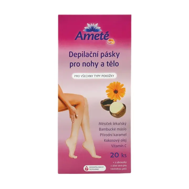 Ameté Depilační pásky pro nohy a tělo 20ks Zlevněný