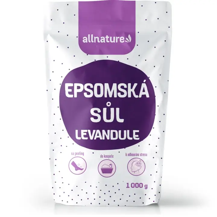 allnature Epsomská sůl s levandulí 1000g Jen Po Omezenou Doba