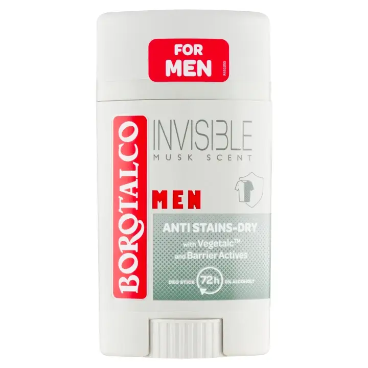 Borotalco Men Invisible Musk Scent Tuhý antitranspirant 40 ml Pouze Dnes