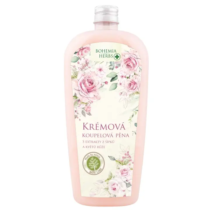 Super Cena Bohemia Herbs koupelová pěna růže 500 ml