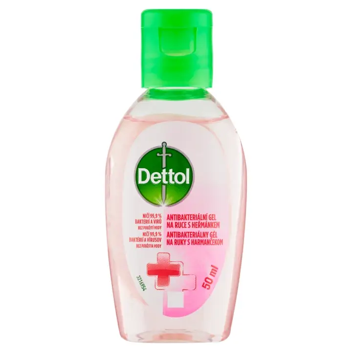 Dettol Antibakteriální gel na ruce s heřmánkem 50 ml Autentický