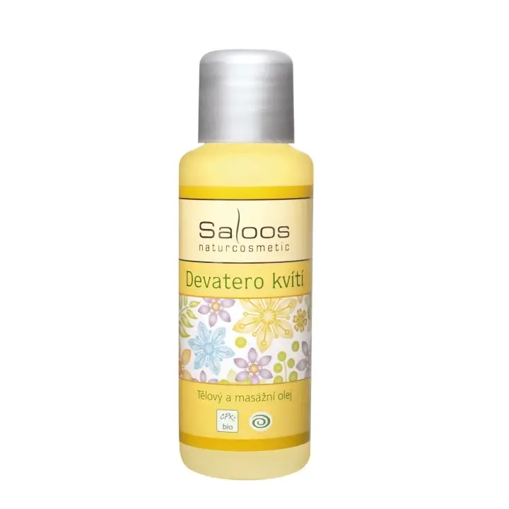 Značkový Saloos BIO tělový a masážní olej Devatero kvítí 50 ml