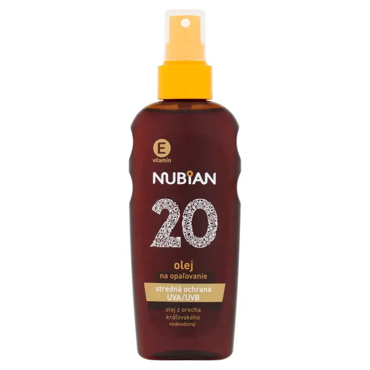Sleva Nubian Voděodolný olej na opalování SPF 20 150 ml