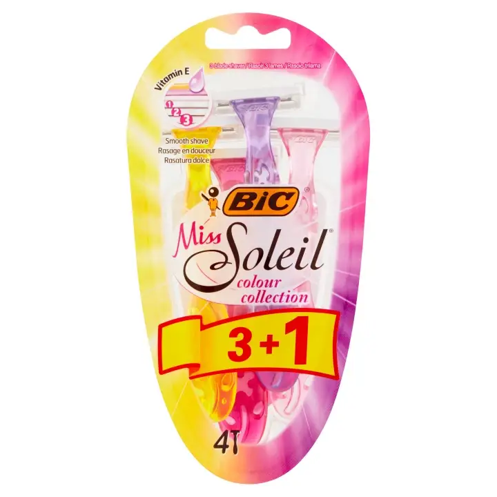 Bic Miss Soleil Holicí strojek se 3 břity pro hladké oholení 4 ks Expresní Doručení