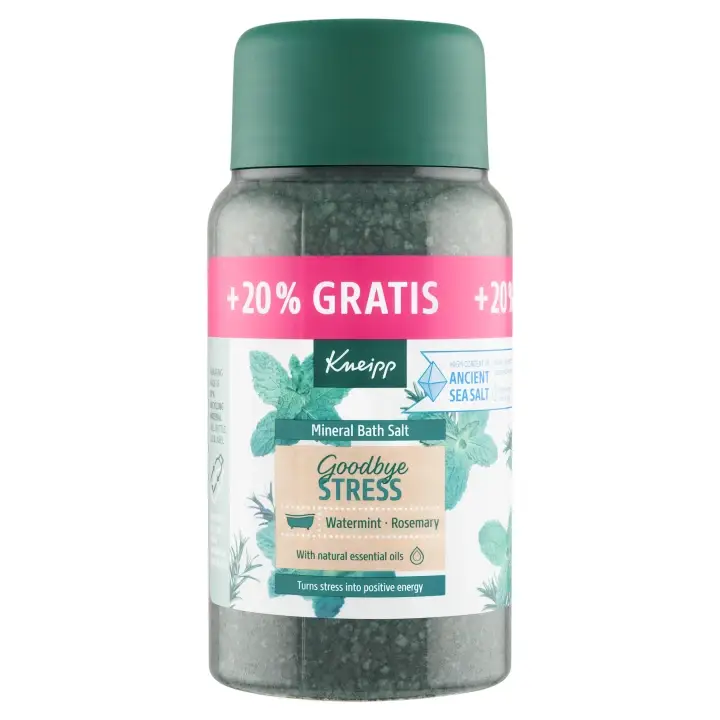 Nová Kolekce Kneipp Goodbye Stress sůl do koupele 600g