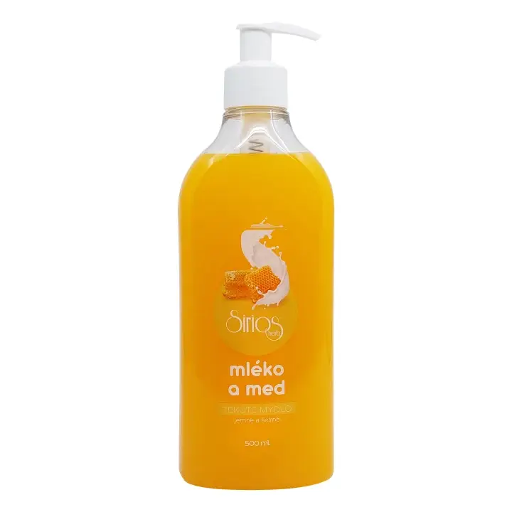Sirios Herb Tekuté mýdlo Mléko a med 500ml Sezónní Sleva