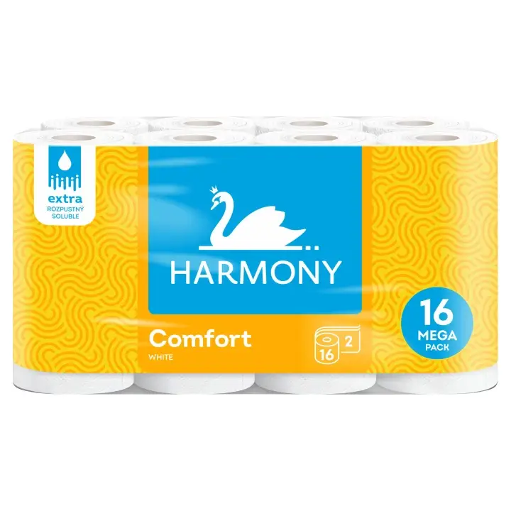 Doprava Zdarma Harmony Comfort White Toaletní papír 2 vrstvy 16 ks