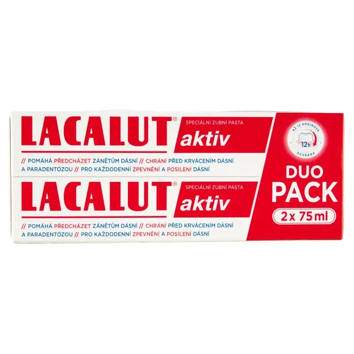 Lacalut Aktiv speciální zubní pasta 2 x 75ml Originální
