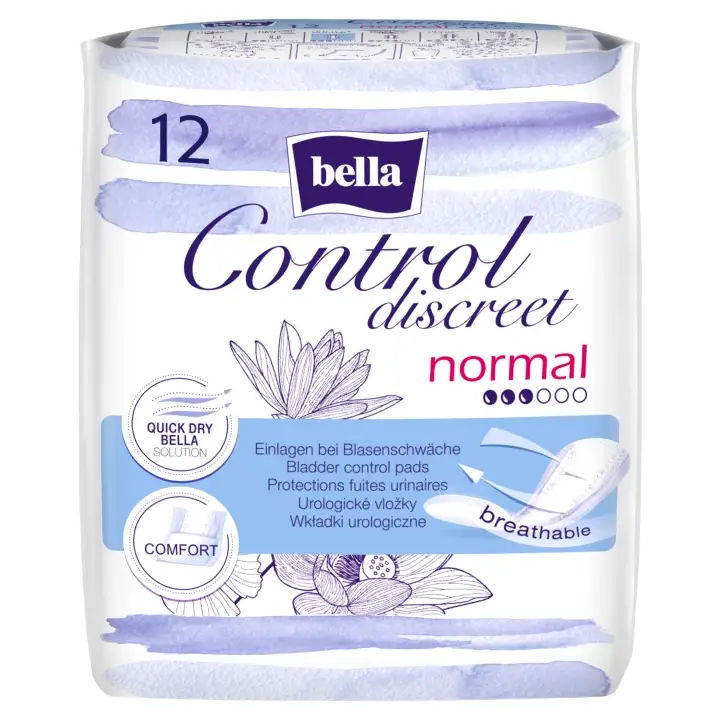 Objednat Nyní Bella Control Discreet Normal urologické vložky 12 ks