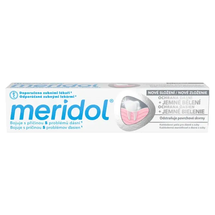 meridol® Gum Protection & Gentle White zubní pasta pro ochranu dásní a jemné bělení 75 ml Jen Po Omezenou Doba