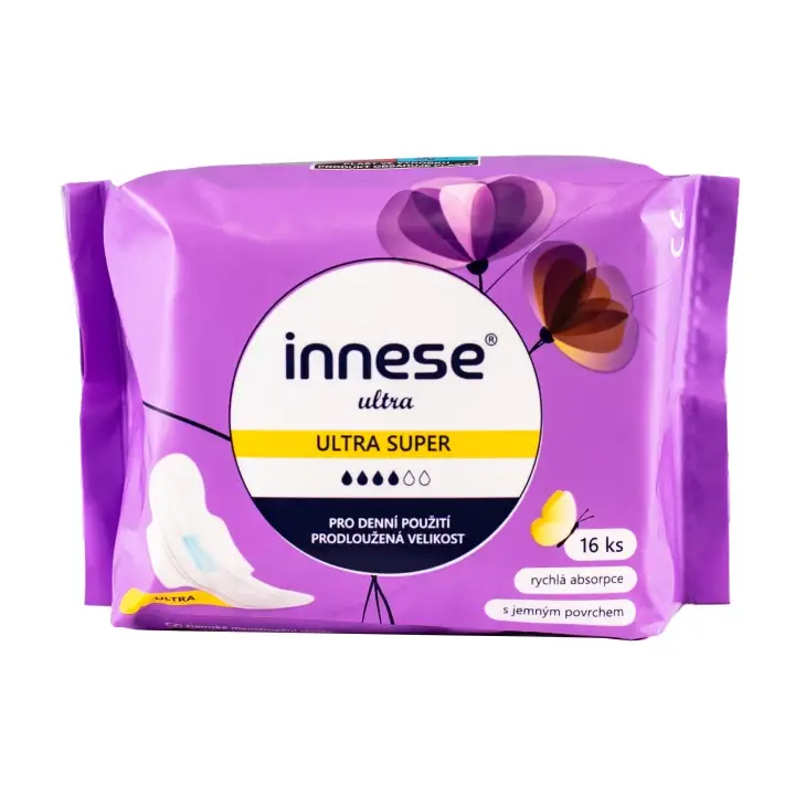 Časově Omezené innese ULTRA SUPER Hygienické vložky s křidélky 16 ks