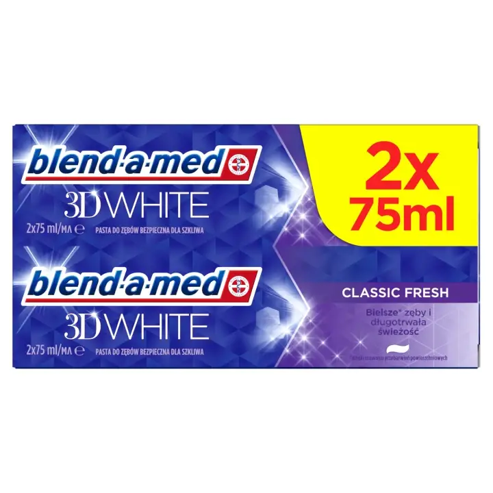 Novinka Blend-a-med 3D White Classic Fresh Zubní pasta 150 ml