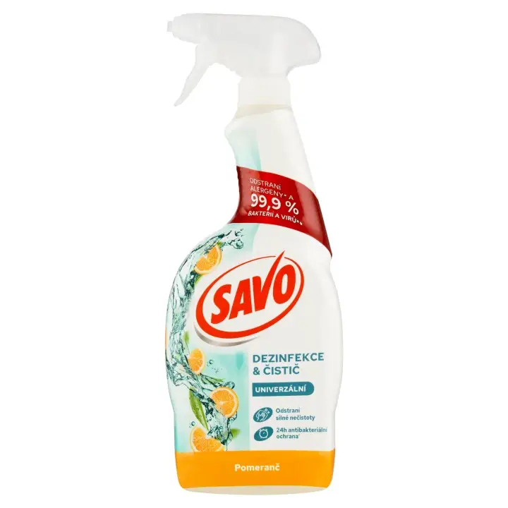 Savo Dezinfekce víceúčelový čisticí sprej pomeranč 700 ml Hit Sezóny