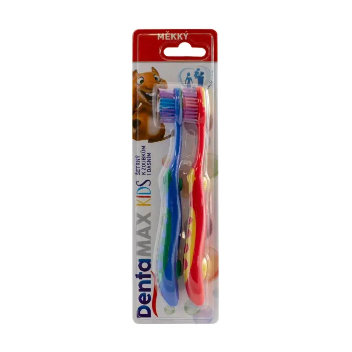 DentaMax Kids Dětský zubní kartáček měkký mix barevných variant Nová Kolekce