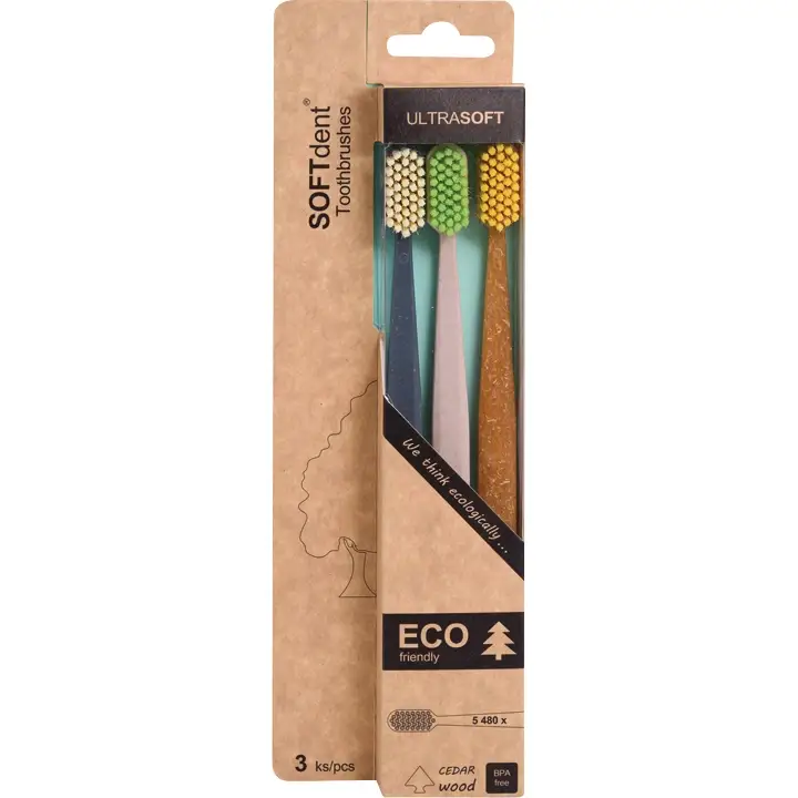 Vrácení Zdarma SOFTdent ECO Zubní kartáček Ultra soft