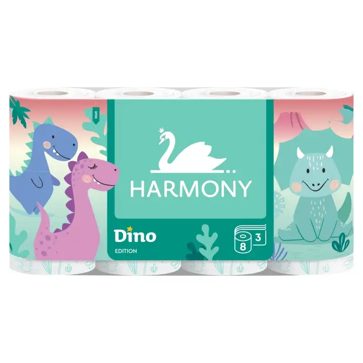 Harmony Dino Edition Toaletní papír 3 vrstvy 8 ks Aktuální