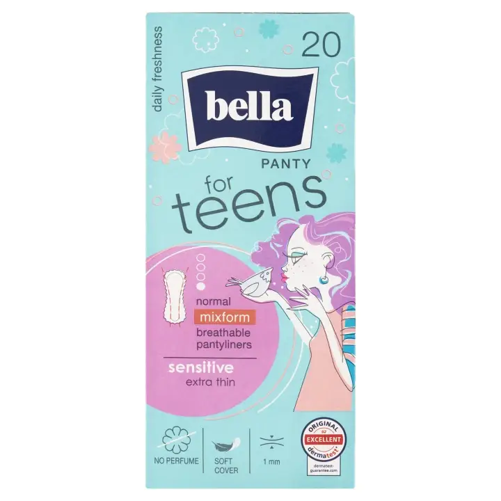 Bella For Teens Panty Sensitive ultratenké slipové vložky 20 ks Super Cena