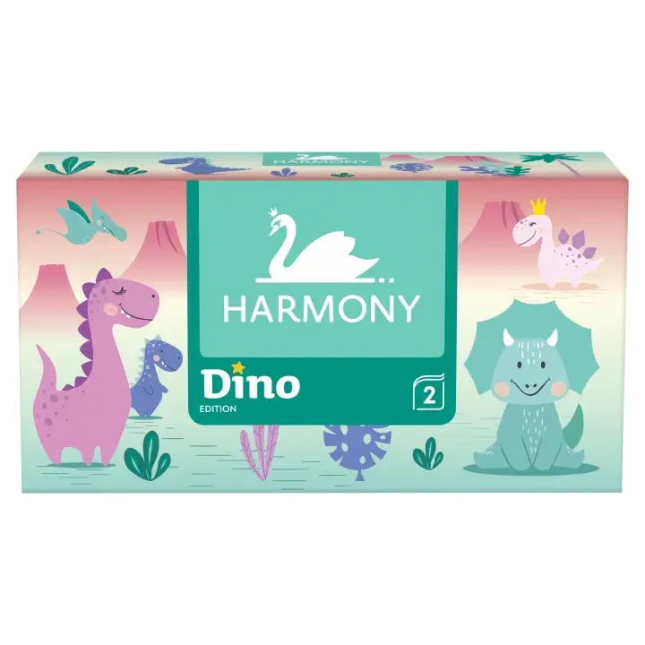 Harmony Dino kosmetické utěrky 2 vrstvy 150 ks Levný