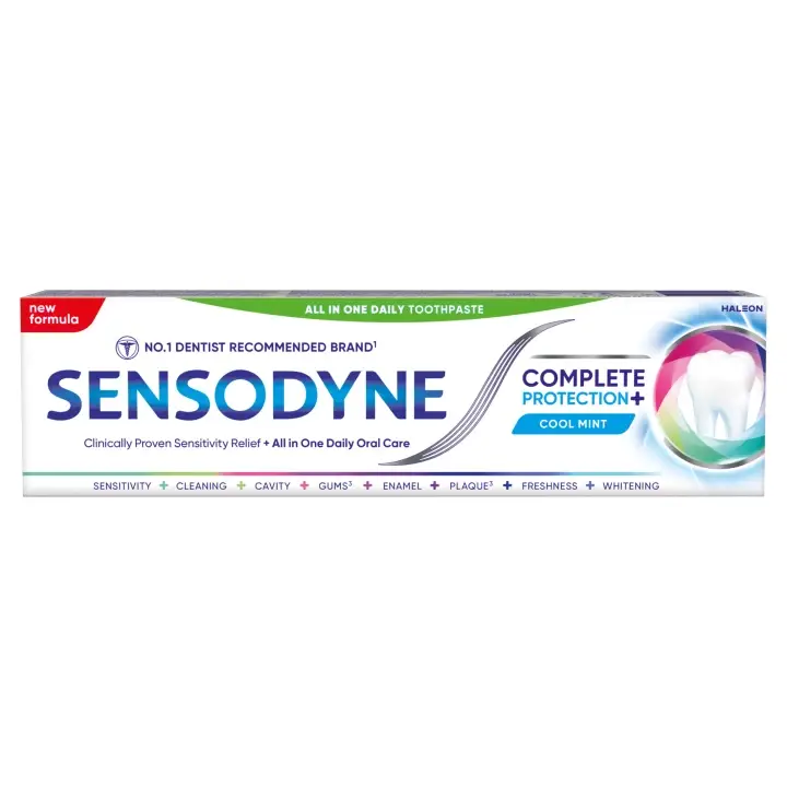 Originální Sensodyne Kompletní ochrana + Cool Mint zubní pasta s fluoridem 75ml
