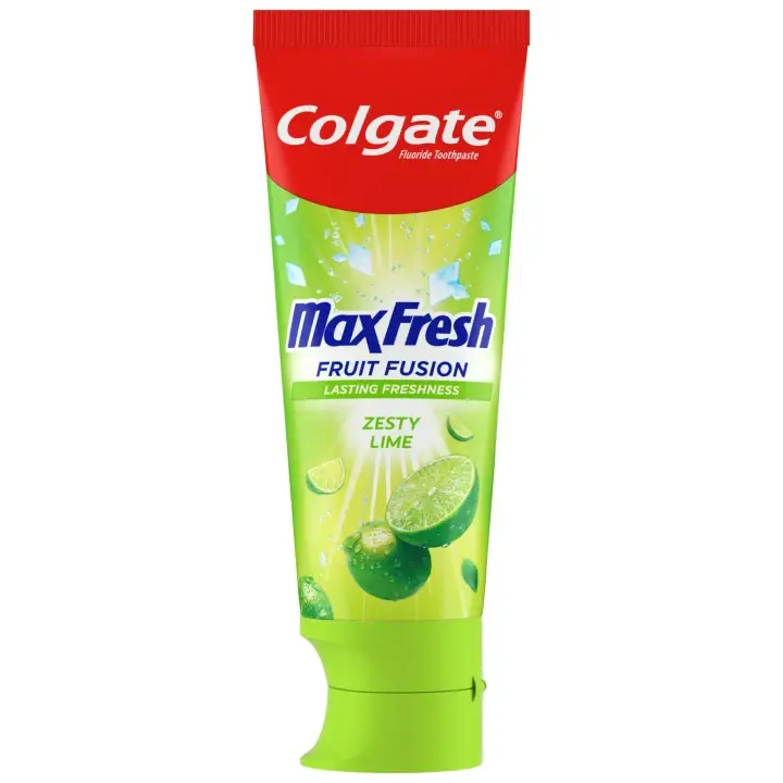 Colgate Max Fresh Fruit Fusion Zesty Lime ochucená zubní pasta 75ml Jen Po Omezenou Doba