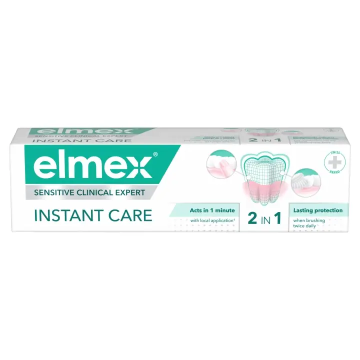 elmex Zubní pasta Sensitive Clinical Expert Instant Care 2v1 75 ml Akční Nabídka
