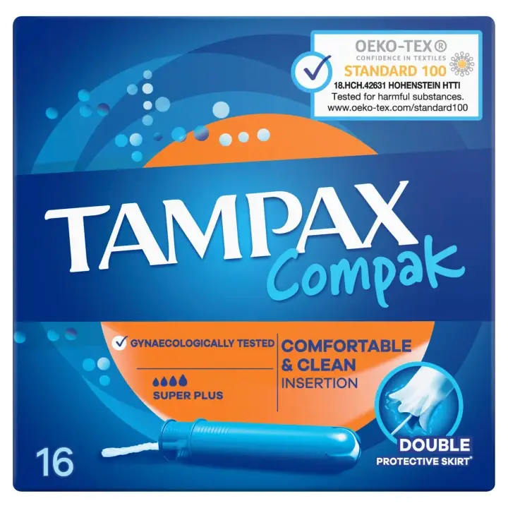 Objednat Nyní Tampax Compak Super Plus Tampony s aplikátorem 16 ks
