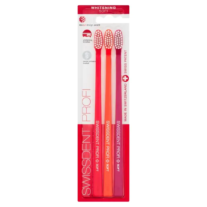Swissdent Profi Whitening Soft Zubní kartáček Nejprodávanější
