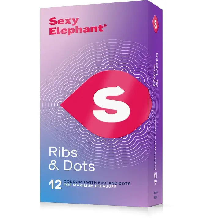 Expresní Doručení Sexy Elephant Kondomy s vroubky 12 ks