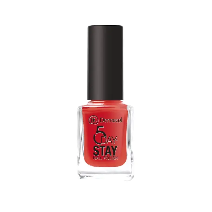Akce Dermacol 5 Day Stay Dlouhotrvající lak na nehty monroe red 21 11ml