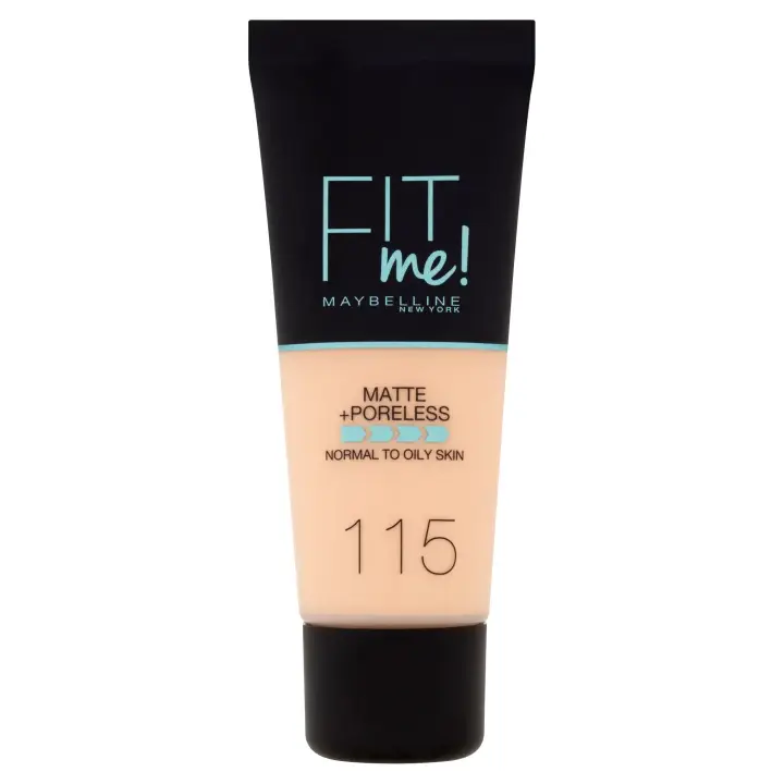 Aktuální Maybelline New York Fit Me Matte + Poreless Make-Up 115 Ivory