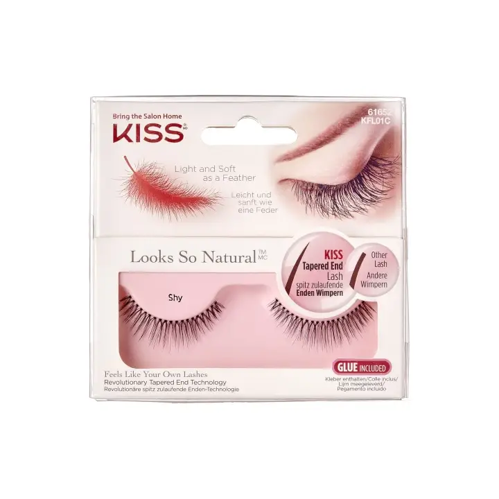 Levný KISS Umělé řasy Natural Shy 1pár