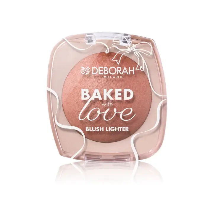 Deborah Milano Baked with Love Blush Lighter Zapečená tvářenka a rozjasňovač 03 Natural Bronze (warm) 16,5 g Autentický