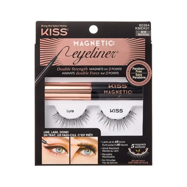 KISS Sada magnetická oční linka+řasy 01 Speciální Cena