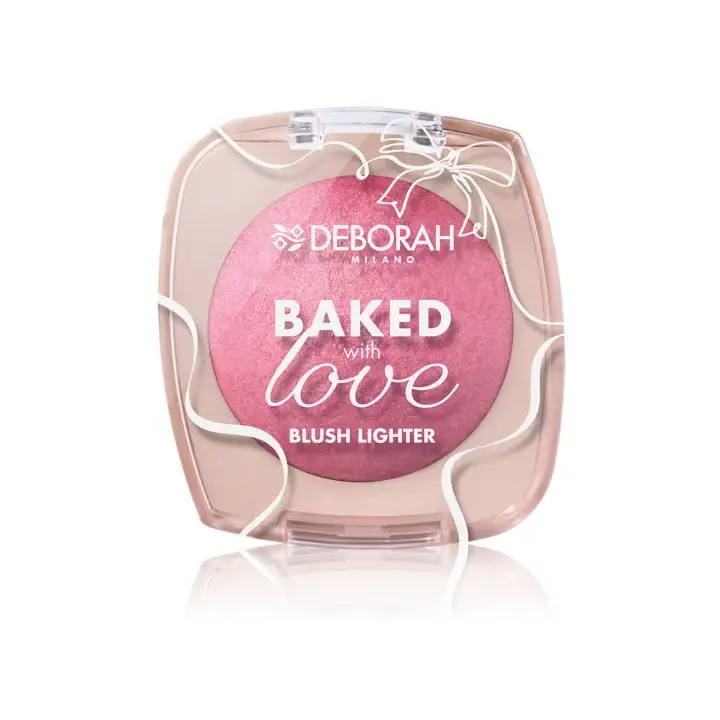 Deborah Milano Baked with Love Blush Lighter Zapečená tvářenka a rozjasňovač 06 Electric Rose (cold) 16,5 g Originální