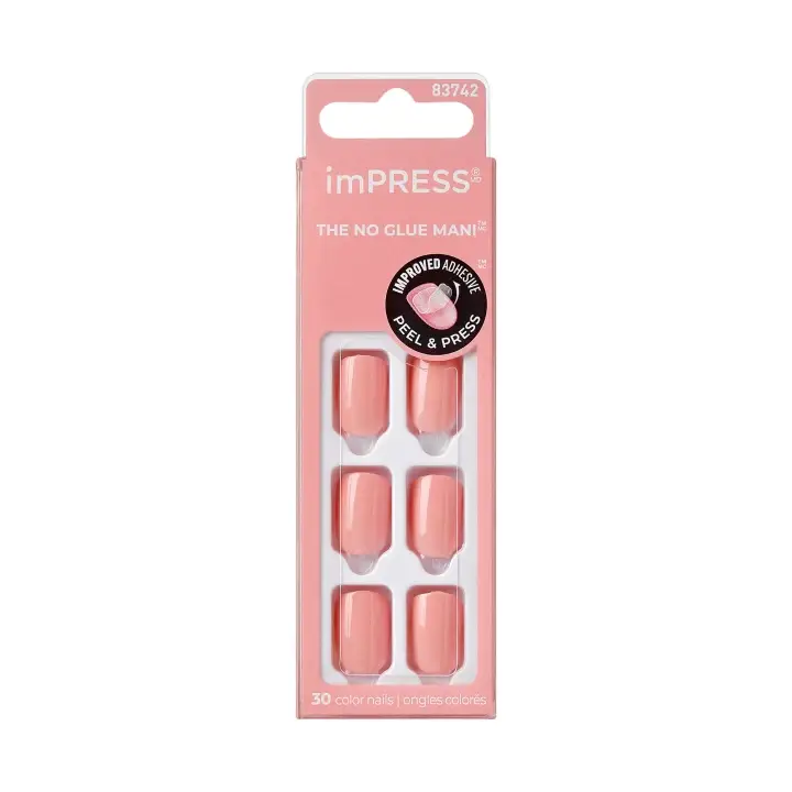 Originální KISS ImPRESS umělé nehty Pretty Pink